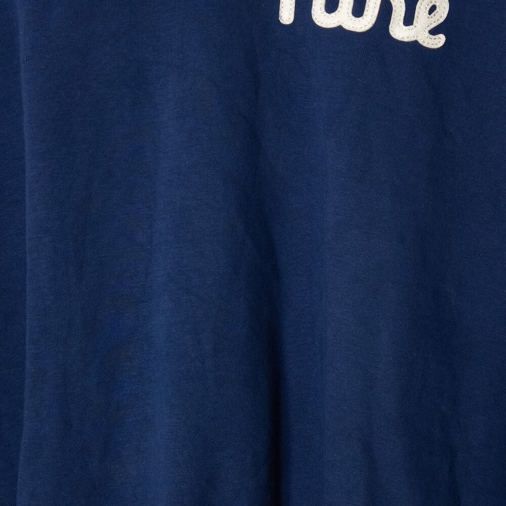 Nike Sweatshirt Size L Navy Spellout Crewneck Athleisure Logo Pullover - Picture 4 of 9